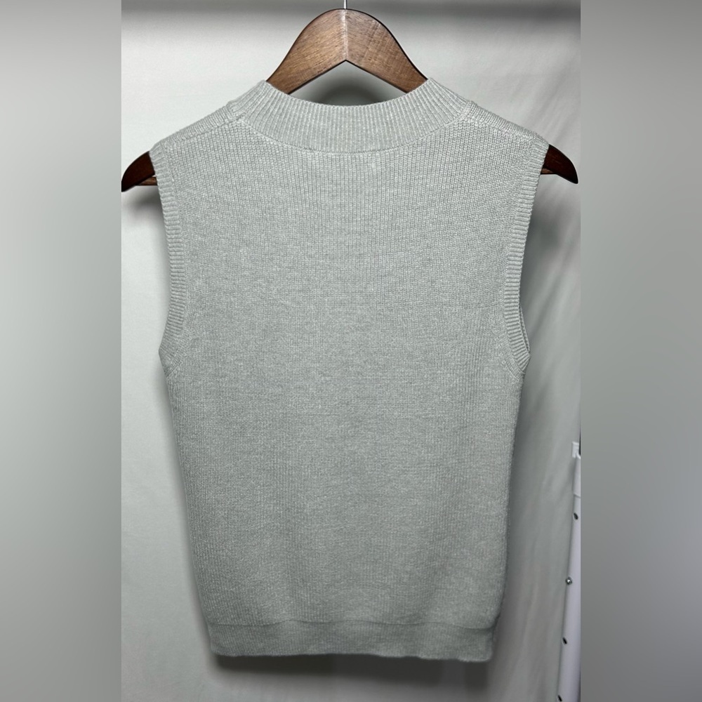ANRABESS Women's Sleeveless Sweater Vest Sz Small in Grey - Picture 2 of 10